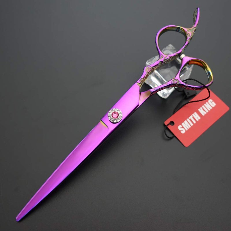 Smithking Professional Hair Cutting Scissors Set with Razor Comb Case,Hair cutting shears Hair Thinning shears with rose handle (7.0 inches) - Image 4